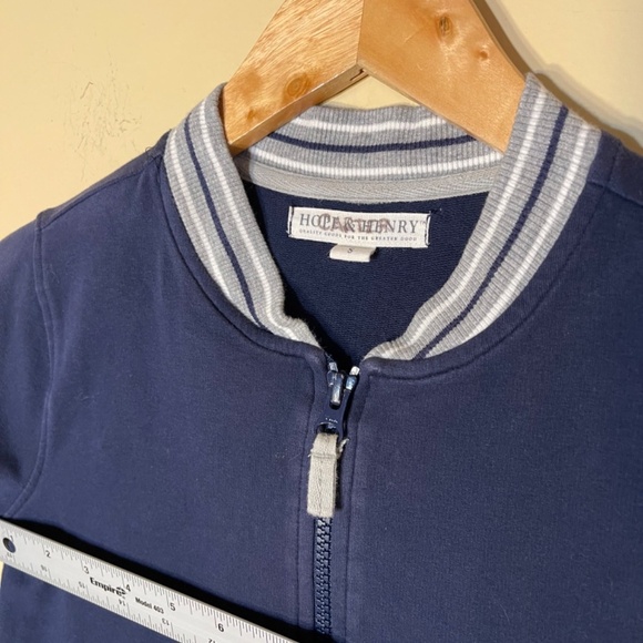 Navy Blue Kids Jacket small boys zip up sweater - Picture 4 of 9